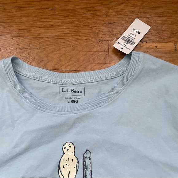 L.L. Bean Women’s Vacationland Maine Long Sleeve PJ Top large - Picture 2 of 5